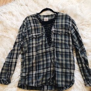 LF Lace Up Flannel